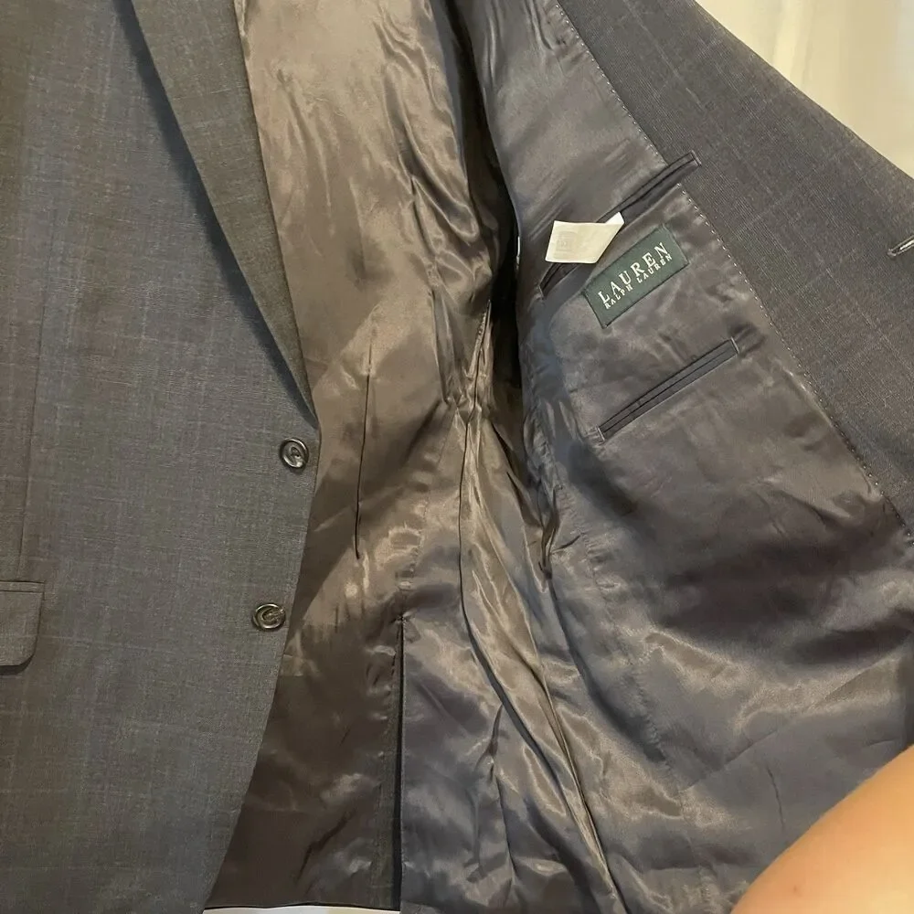Lauren Ralph Lauren Lord And Taylor Mens Size 48R Blazer Gray